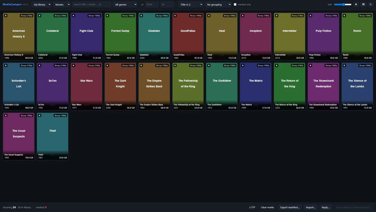 MediaComparr: Poster wall of your own Radarr/Sonarr library