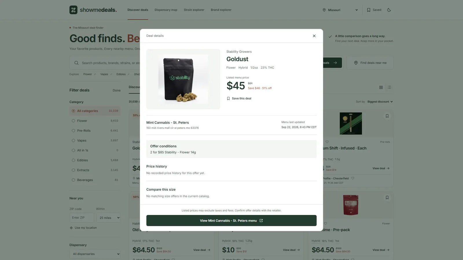 ShowMeDeals: Deal detail
